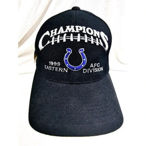 Puma Indianapolis Colts Strap Back Cap Black 1999 Eastern AFC Division Champs